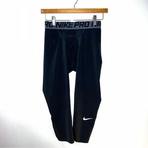 Nike Pro Dri-Fit Men's 3/4 Tights Size Large Black